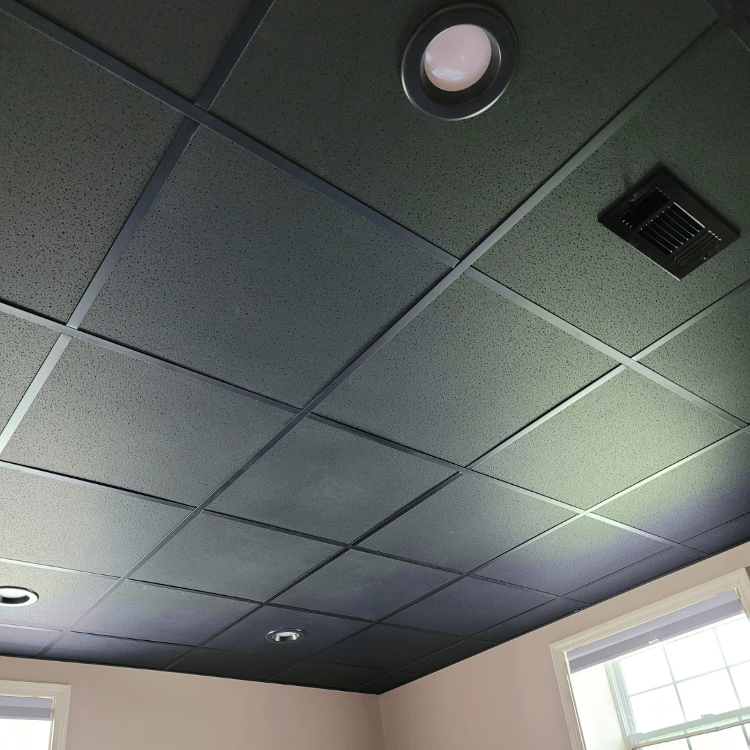 paint drop ceiling tiles