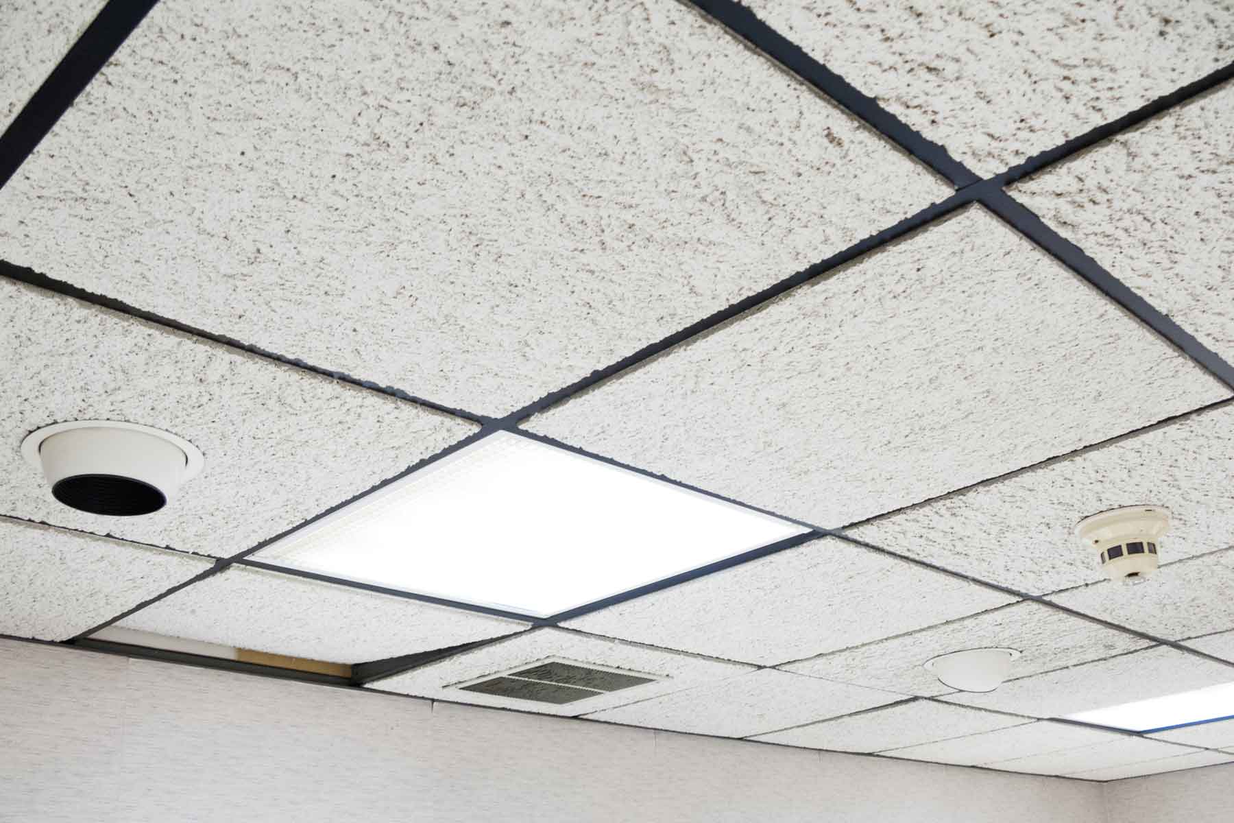 how to paint drop ceiling tiles