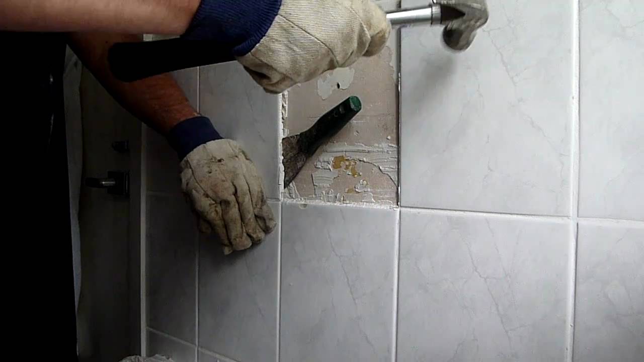 how to remove bathroom tiles