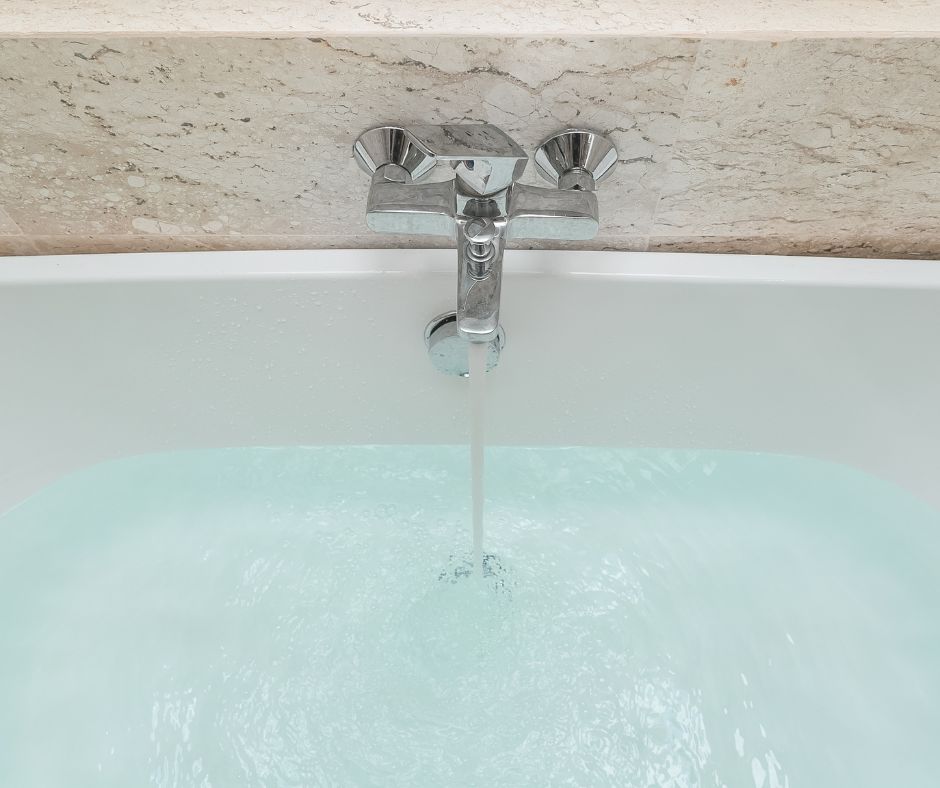 bathtub faucet leaking hot water