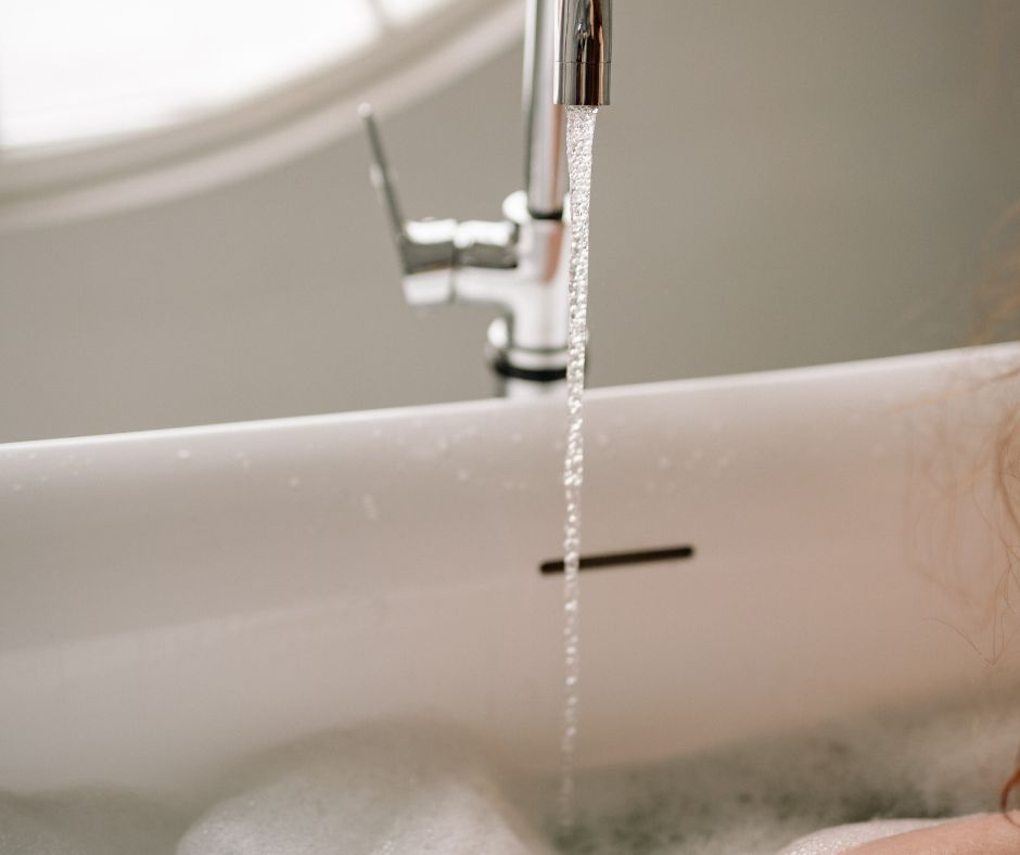 bathtub faucet leaking hot water
