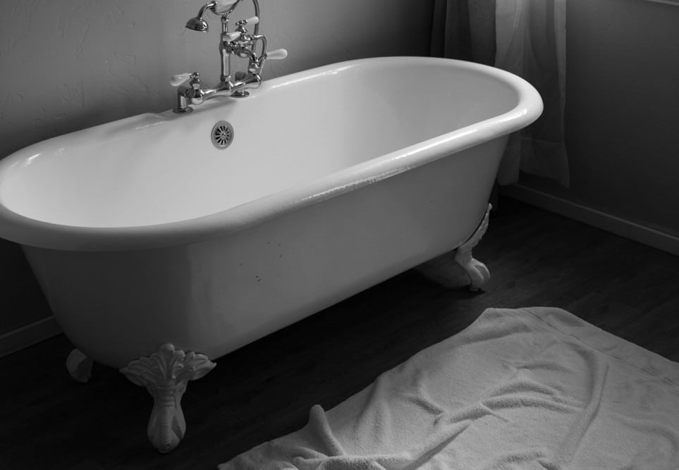 overflowing bathtub