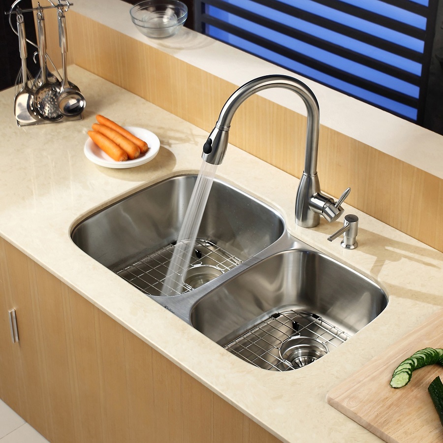 kitchen countertops sinks and faucets