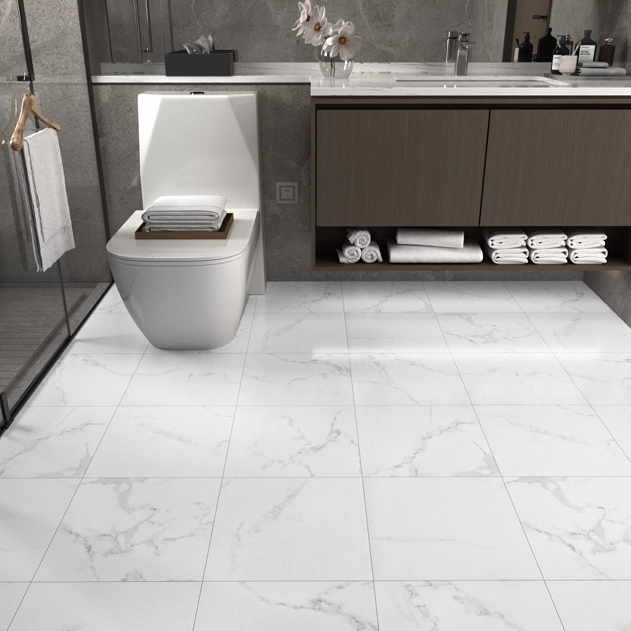 how to clean bathroom floor tiles