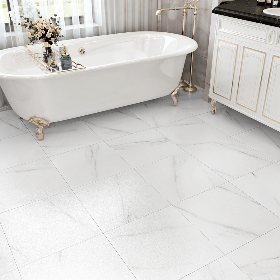 how to clean bathroom floor tiles