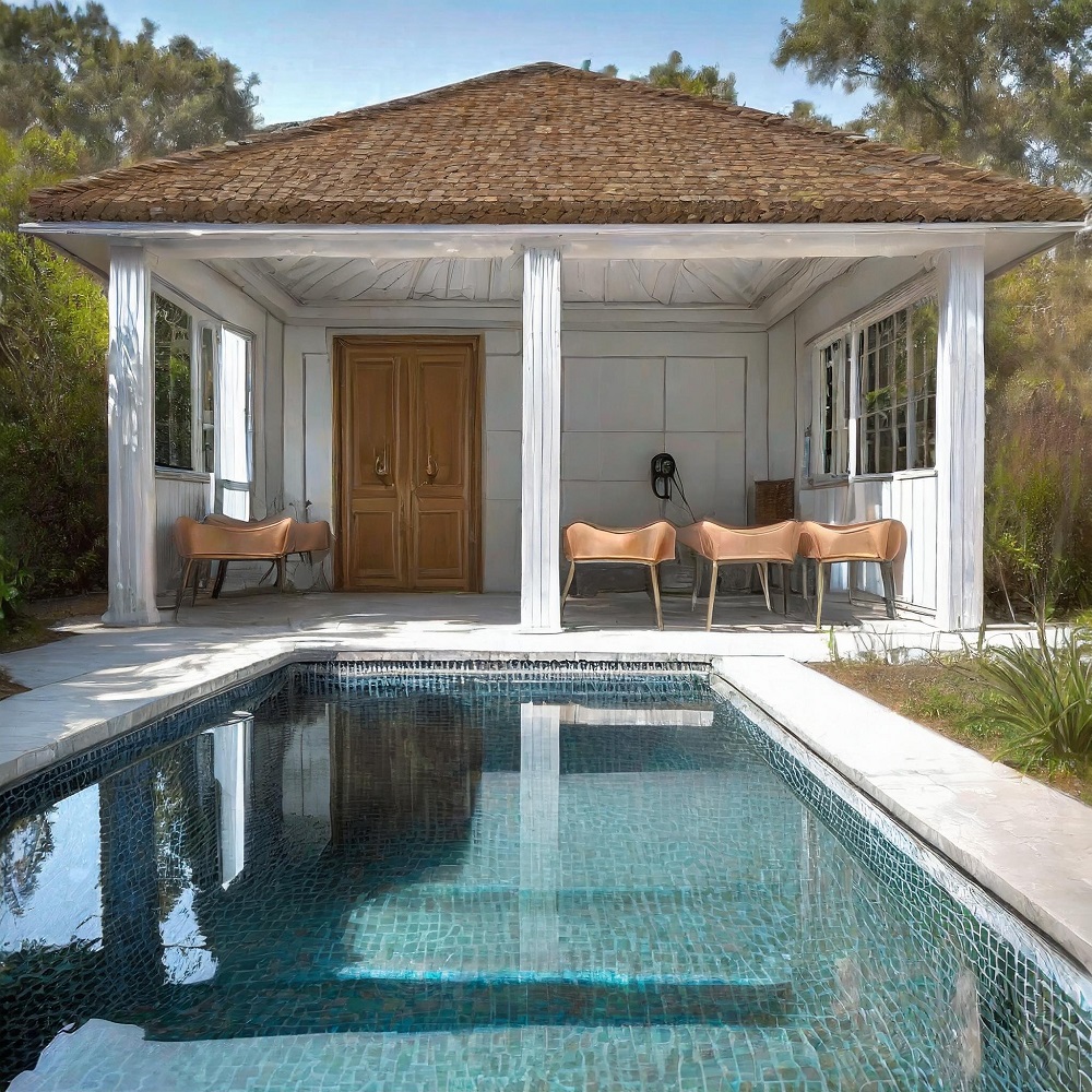 pool house ideas with bathroom
