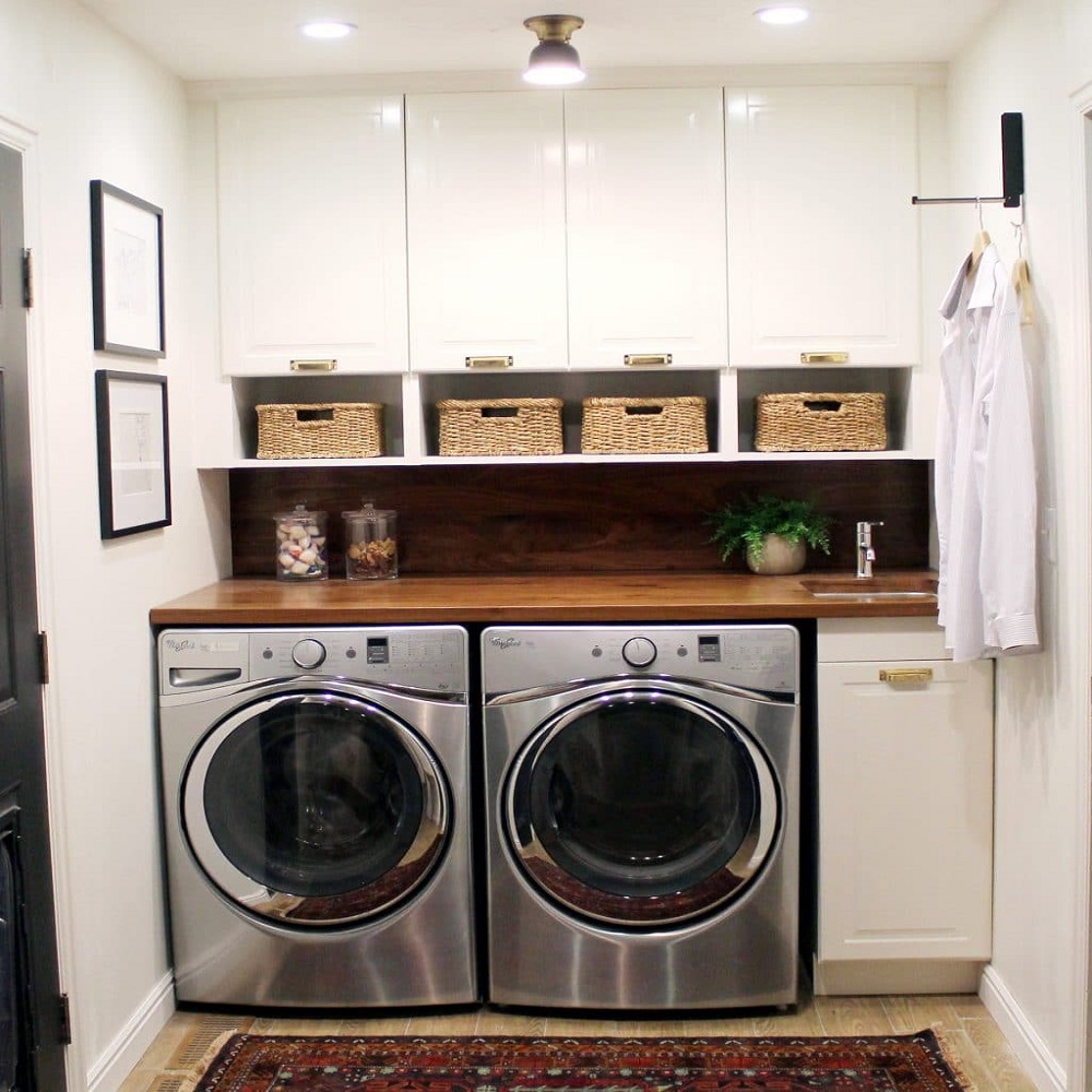 small bathroom with washer and dryer ideas
