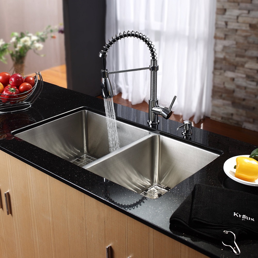 pictures of kitchen sinks with soap dispensers