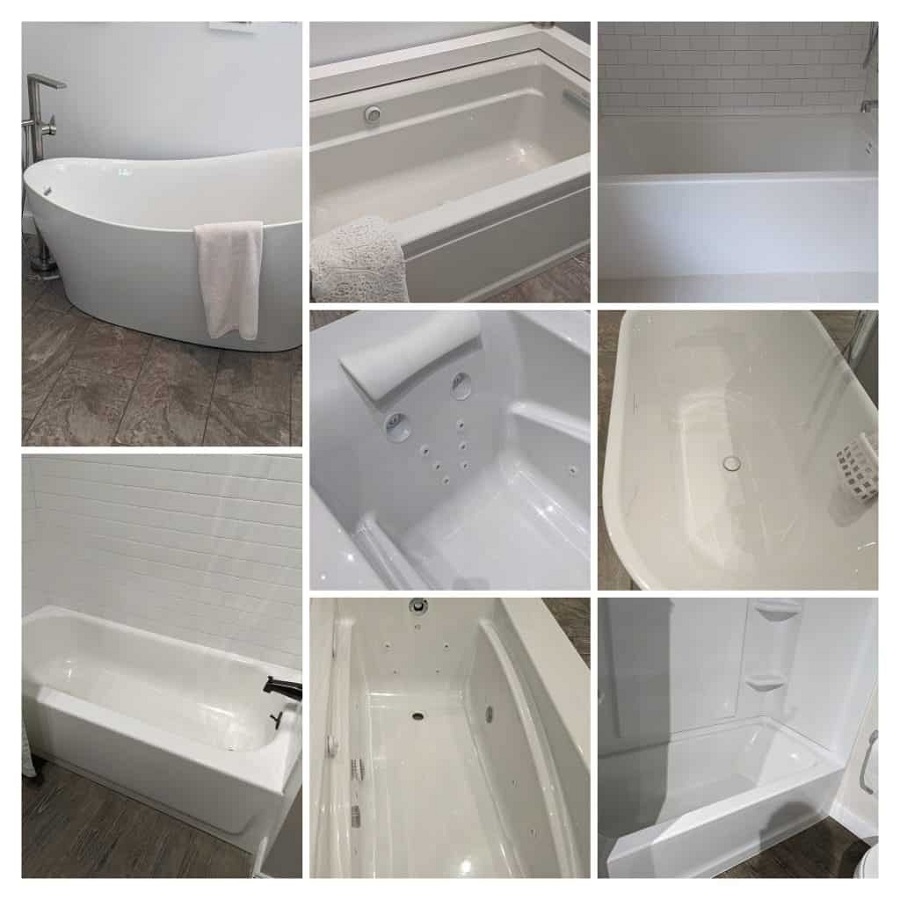 different types of bathtubs 